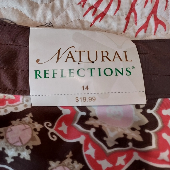 (NWT) Pink & Brown Patterned Water Shorts (14) - Picture 4 of 4